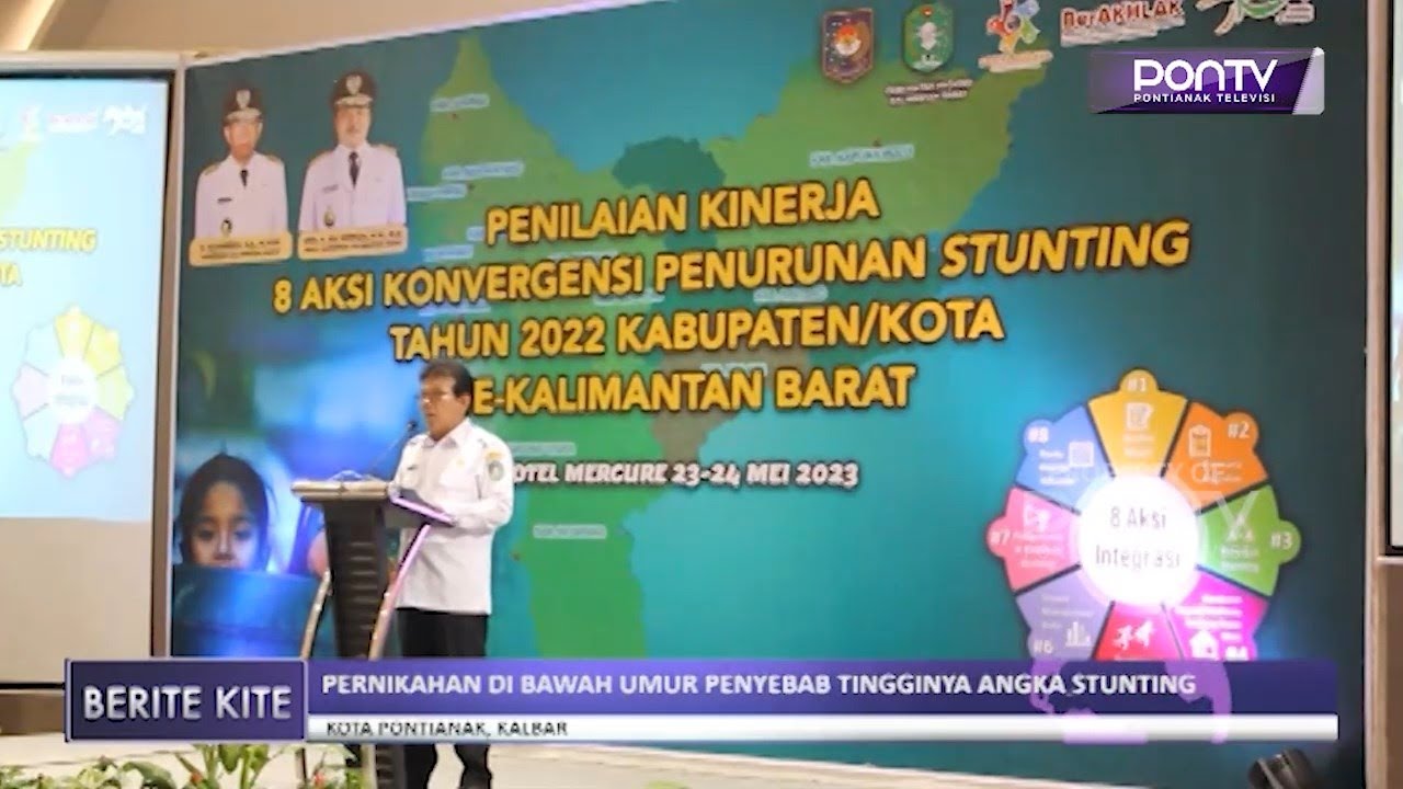 Kinerja Aksi Konvergensi Penurunan Stunting Kabupaten Kota PONTV